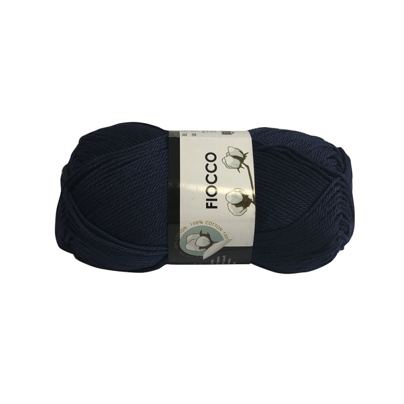 Gomitolo di Cotone "Fiocco" Tre Sfere Colore Blu 7535