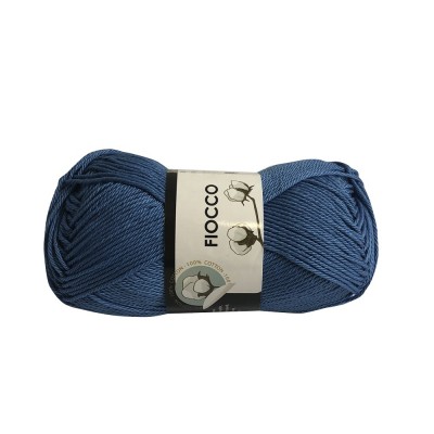 Gomitolo di Cotone "Fiocco" Tre Sfere Colore Azzurro Sport 7521
