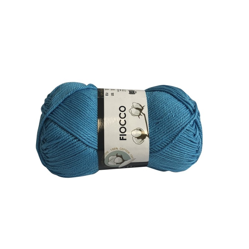 Gomitolo di Cotone "Fiocco" Tre Sfere Colore Turchese 7581