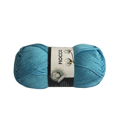 Gomitolo di Cotone "Fiocco" Tre Sfere Colore Turchese Chiaro 7634