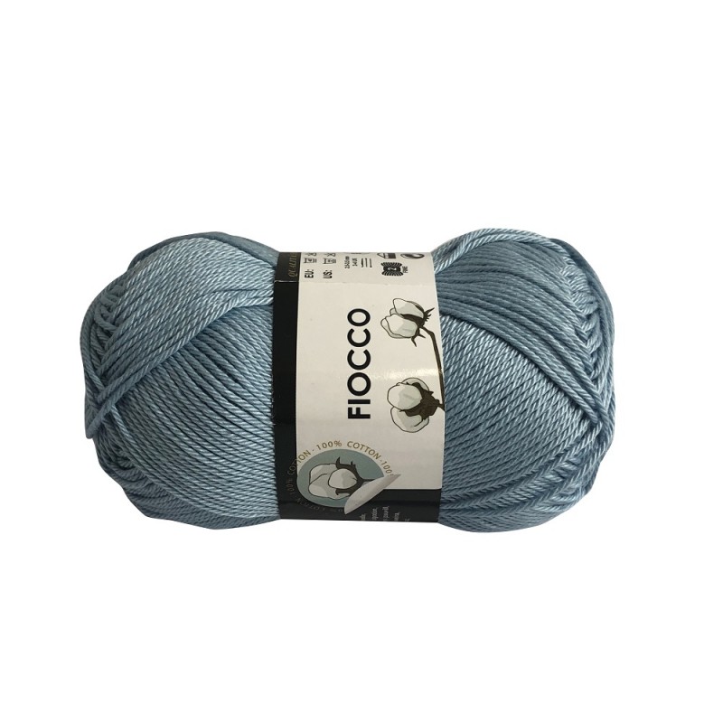 Gomitolo di Cotone "Fiocco" Tre Sfere Colore Azzurro Chiaro 7510 Gomitolo di Cotone "Fiocco" Tre Sfere Colore Azzurro Chiaro 7510