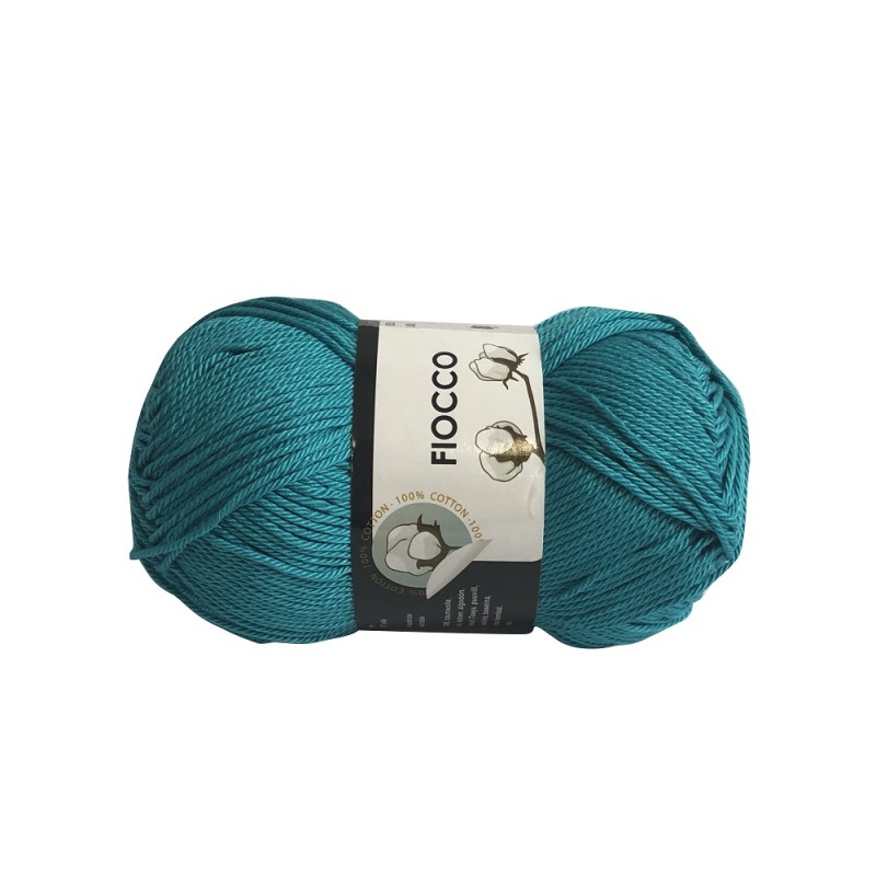Gomitolo di Cotone "Fiocco" Tre Sfere Colore Smeraldo 7637