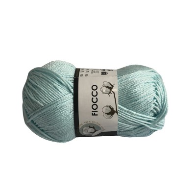 Gomitolo di Cotone "Fiocco" Tre Sfere Colore Verde Acqua 7608