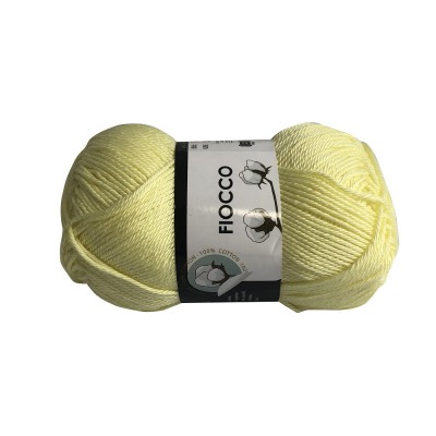 Gomitolo di Cotone "Fiocco" Tre Sfere Colore Giallo 7210