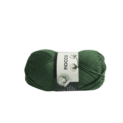 Gomitolo di Cotone "Fiocco" Tre Sfere Colore Verde 7725