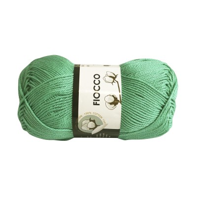 Gomitolo di Cotone "Fiocco" Tre Sfere Colore Verde 7620