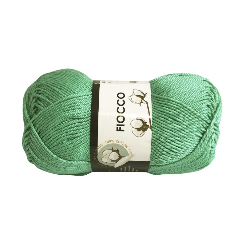 Gomitolo di Cotone "Fiocco" Tre Sfere Colore Verde 7620