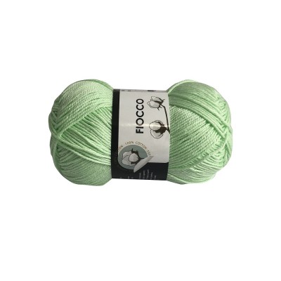 Gomitolo di Cotone "Fiocco" Tre Sfere Colore Verde Mela 7618