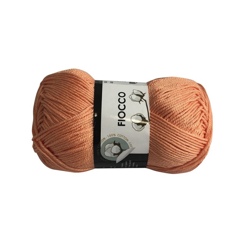 Gomitolo di Cotone "Fiocco" Tre Sfere Colore Salmone 7271