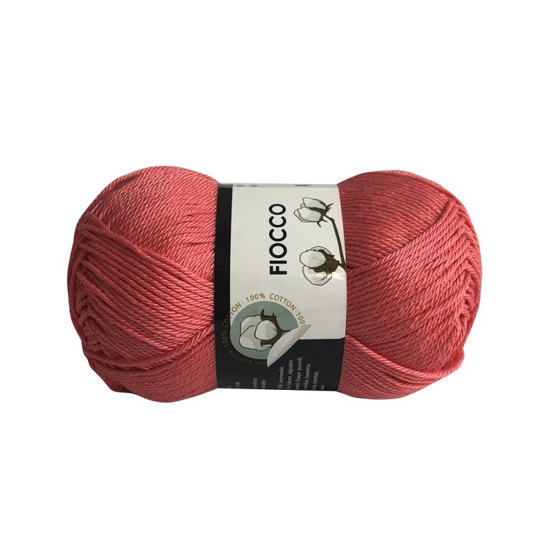 Gomitolo di Cotone "Fiocco" Tre Sfere Colore Corallo 7320