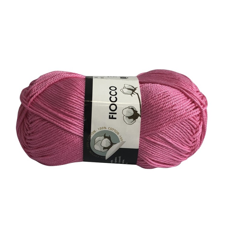 Gomitolo di Cotone "Fiocco" Tre Sfere Colore Rosa 7376