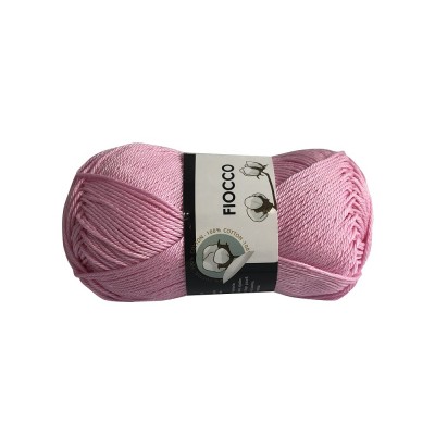 Gomitolo di Cotone "Fiocco" Tre Sfere Colore Rosa 7366