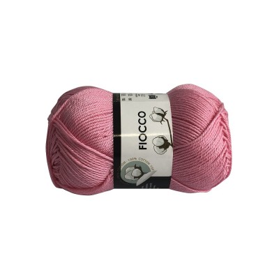 Gomitolo di Cotone "Fiocco" Tre Sfere Colore Rosa 7372