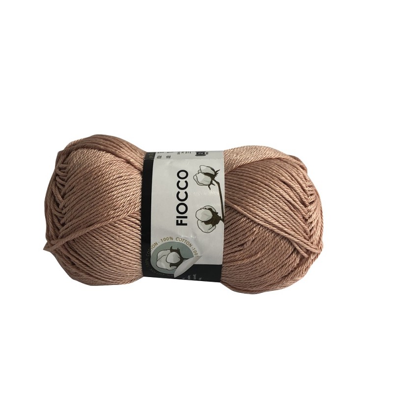 Gomitolo di Cotone "Fiocco" Tre Sfere Colore Noce 7040