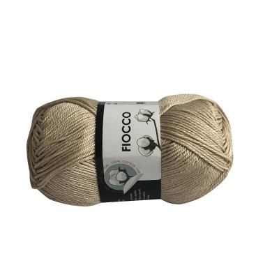 Gomitolo di Cotone "Fiocco" Tre Sfere Colore Crema 7030