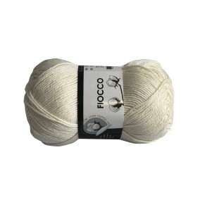 Gomitolo di Cotone "Fiocco" Tre Sfere Colore Panna 7011
